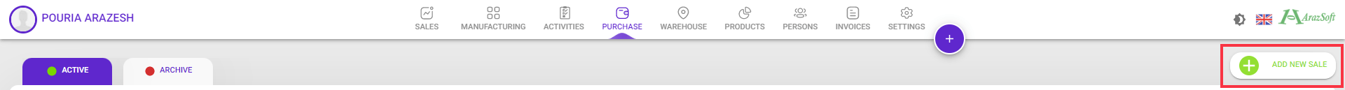 manufacturing new purchase order